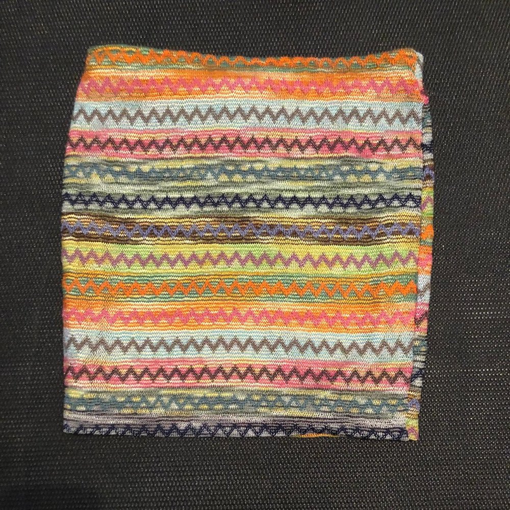 Body con sequenced multi color skirt